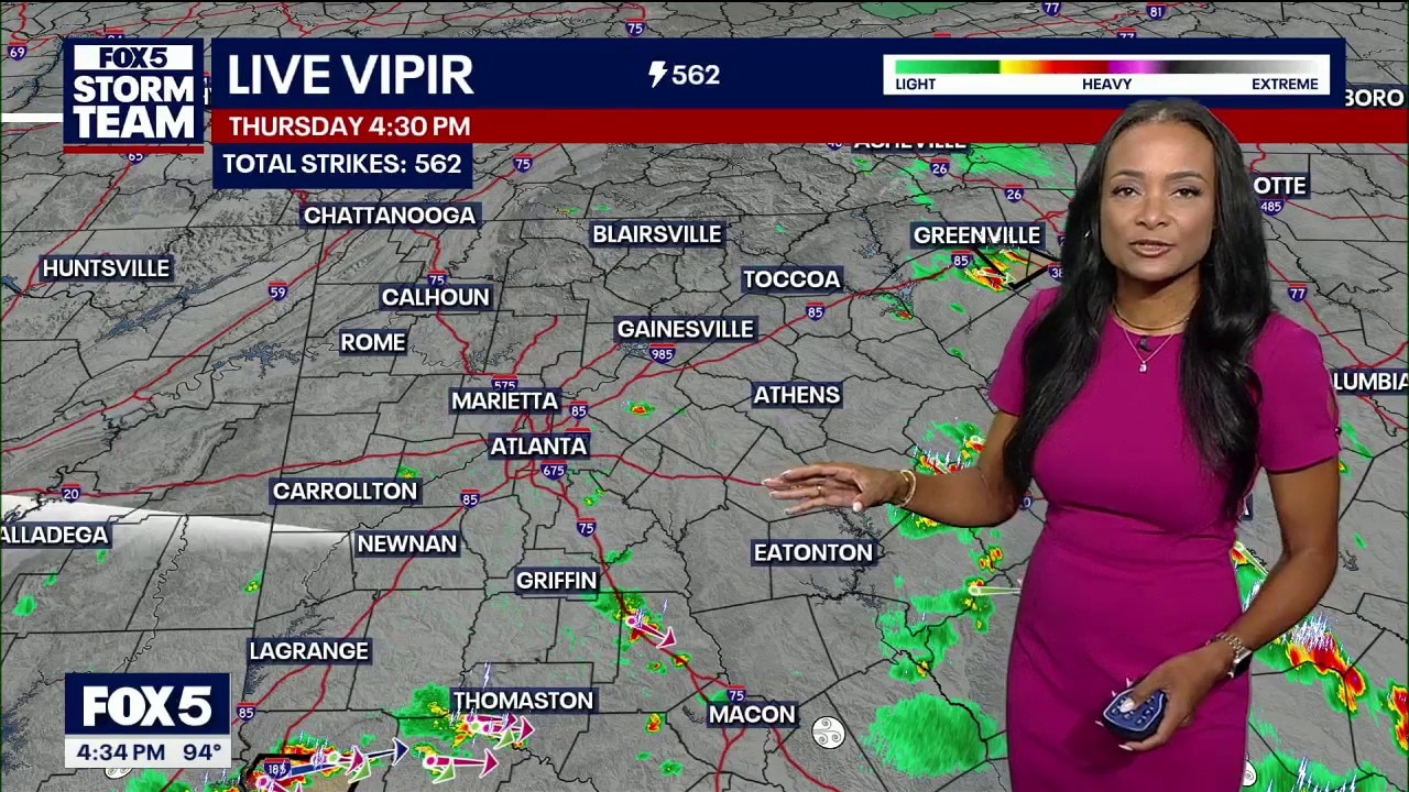 Thursday afternoon weather forecast