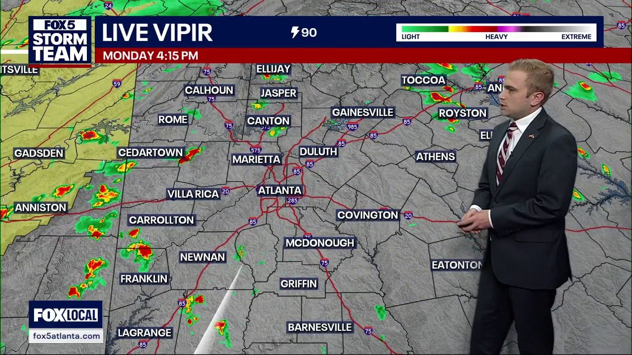 Monday afternoon forecast