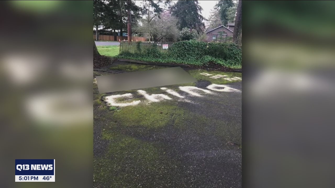 Church targeted by messages of hate