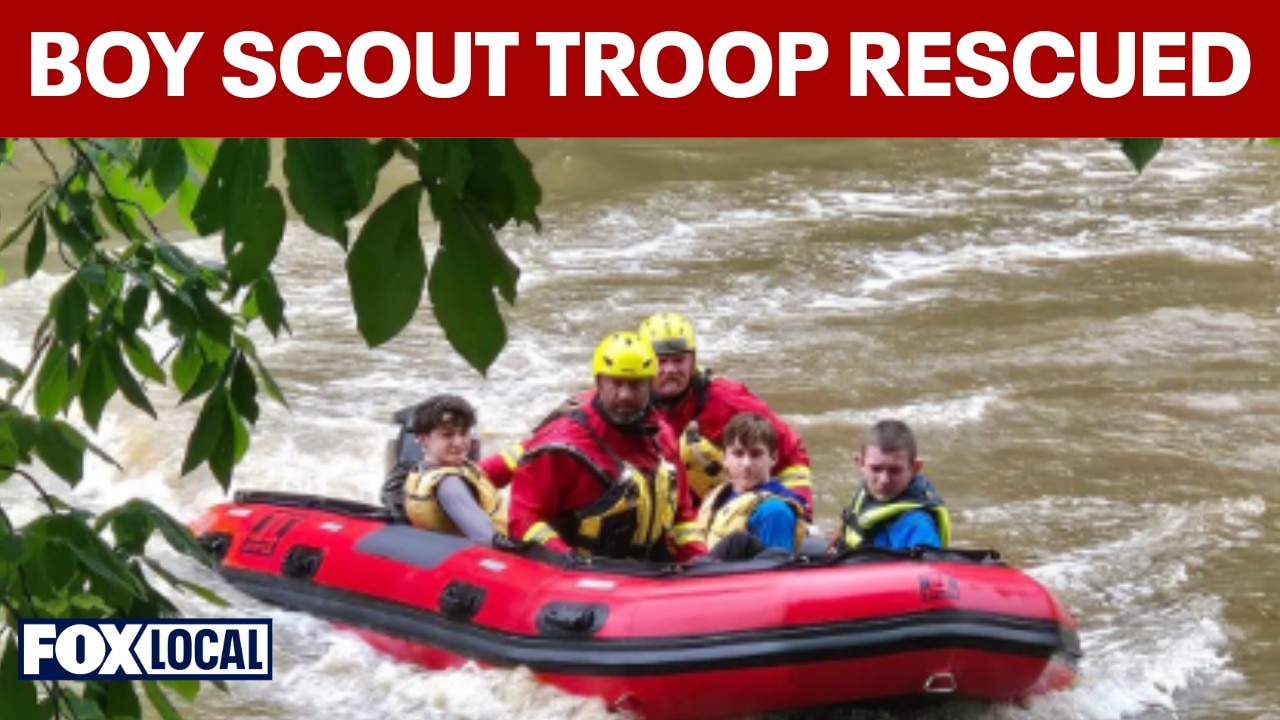 24 boy scouts, 7 adults rescued from floodwaters in WV 