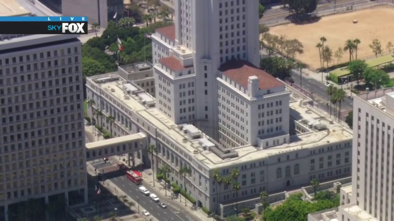 Hazmat situation underway at LA City Hall 