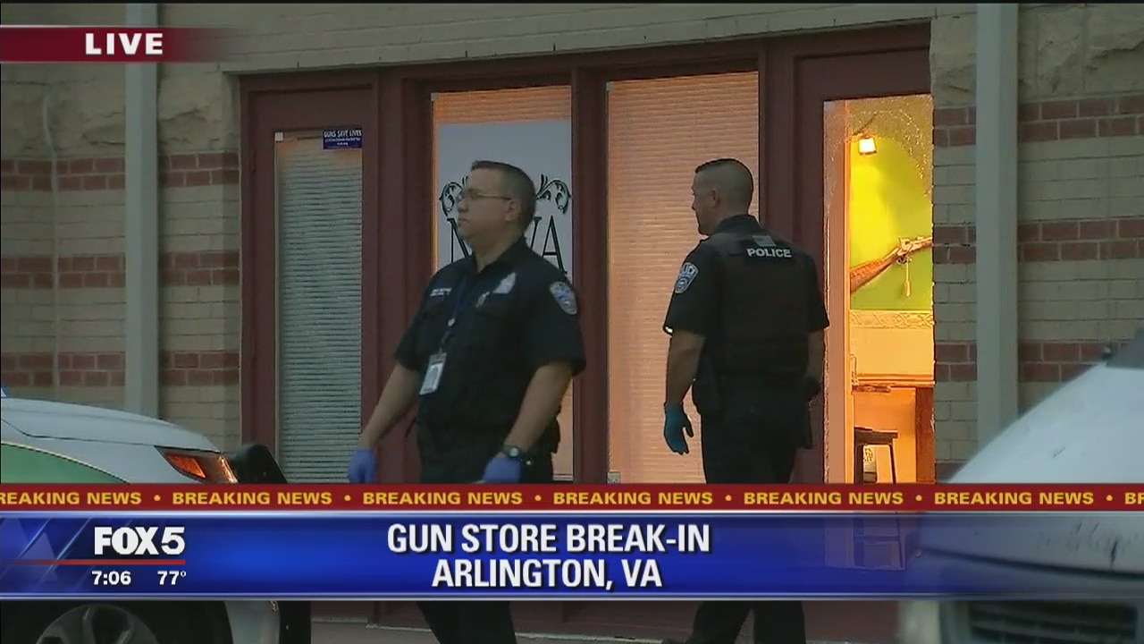 Thieves steal empty boxes during break-in at Arlington gun store