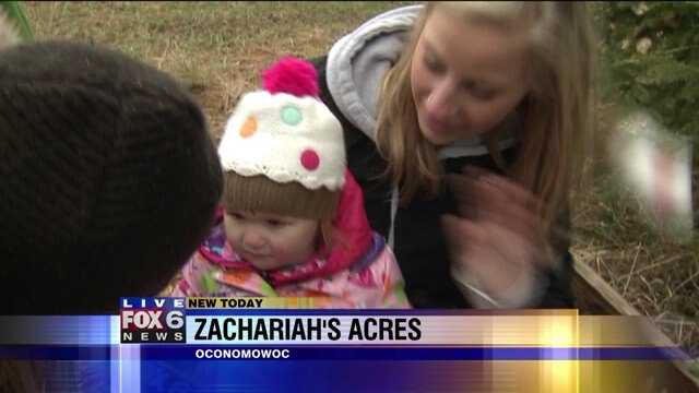 Laura checks out art activities at Zachariah`s Acres