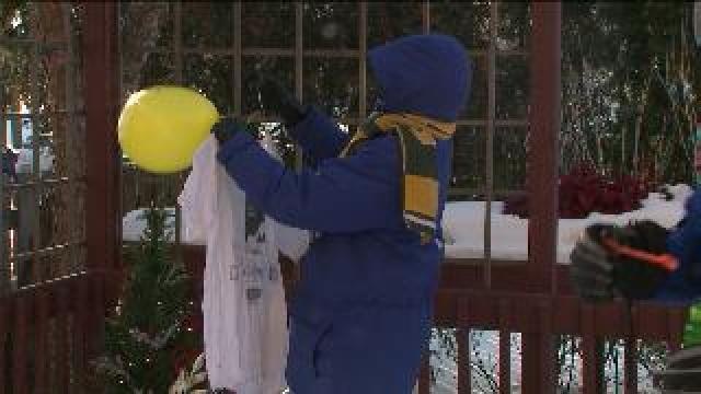 Chip and Rob conduct some winter-related science experiments