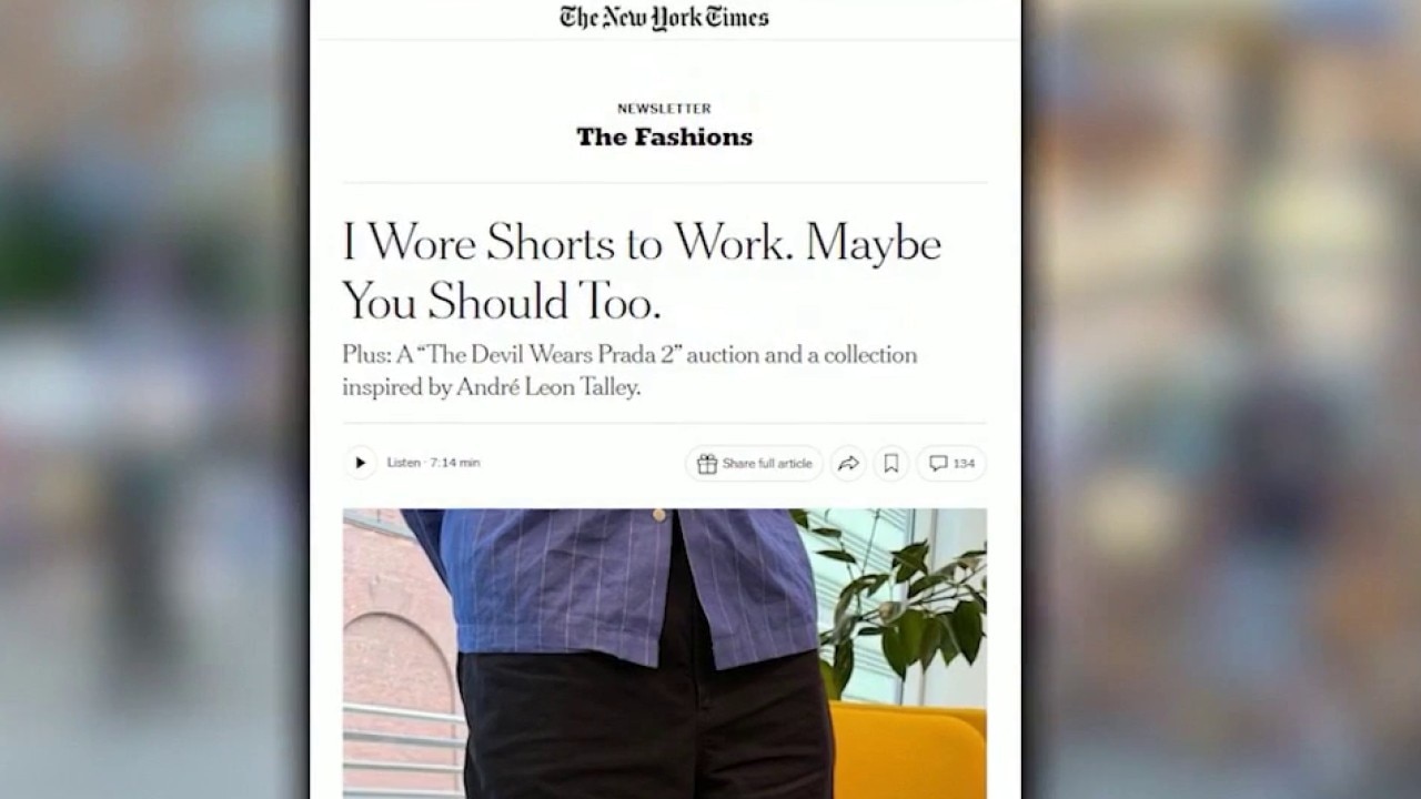 Is it ok to wear shorts in the office?