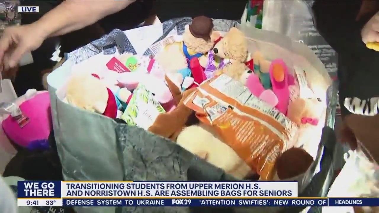 Local high school students create 'granny bags' for older adults in Pennsylvania