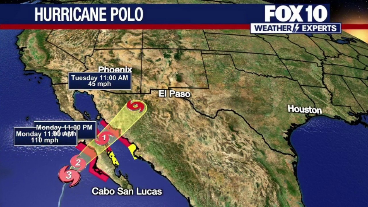 Hurricane Polo brings rain to Arizona