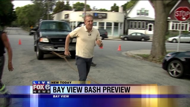 Carl learns about a truck pull taking place at the Bay View Bash