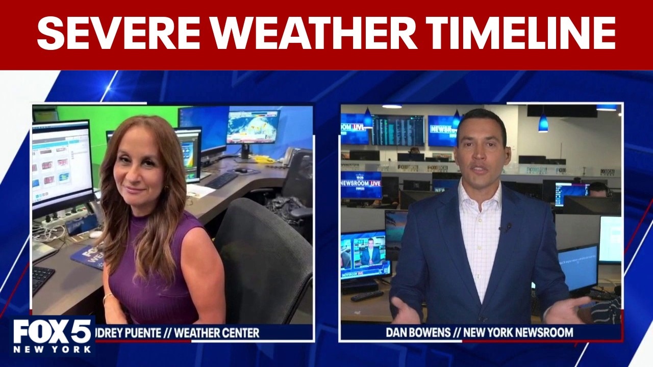 NYC weather timeline: Here's when to expect the worst of the rain