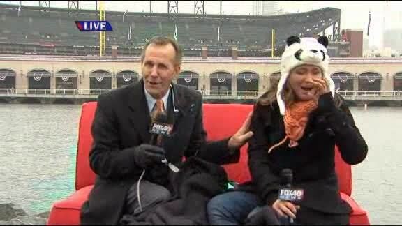 News anchors has an "experience" with bird droppings during live broadcast
