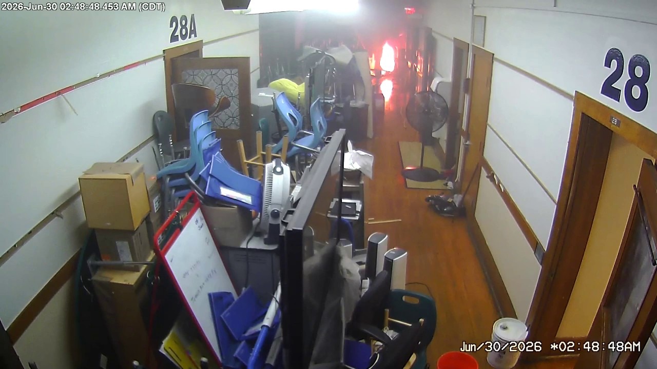 Lincoln Avenue School fire; surveillance video released