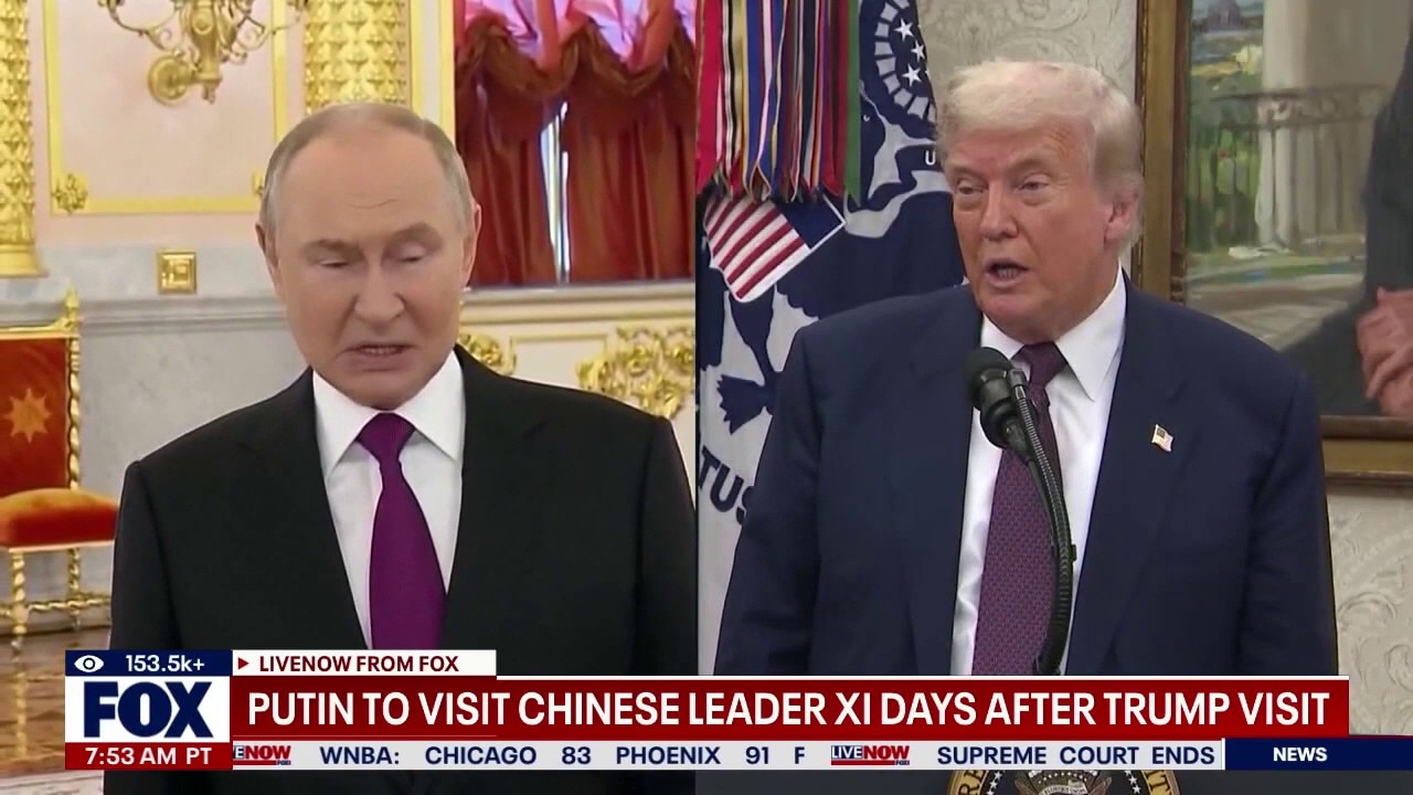 Putin to visit China days after Trump visit