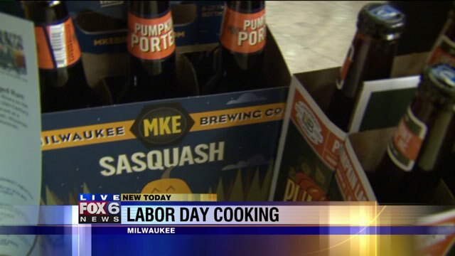 Laura checks out delicious beverages at Metro Market