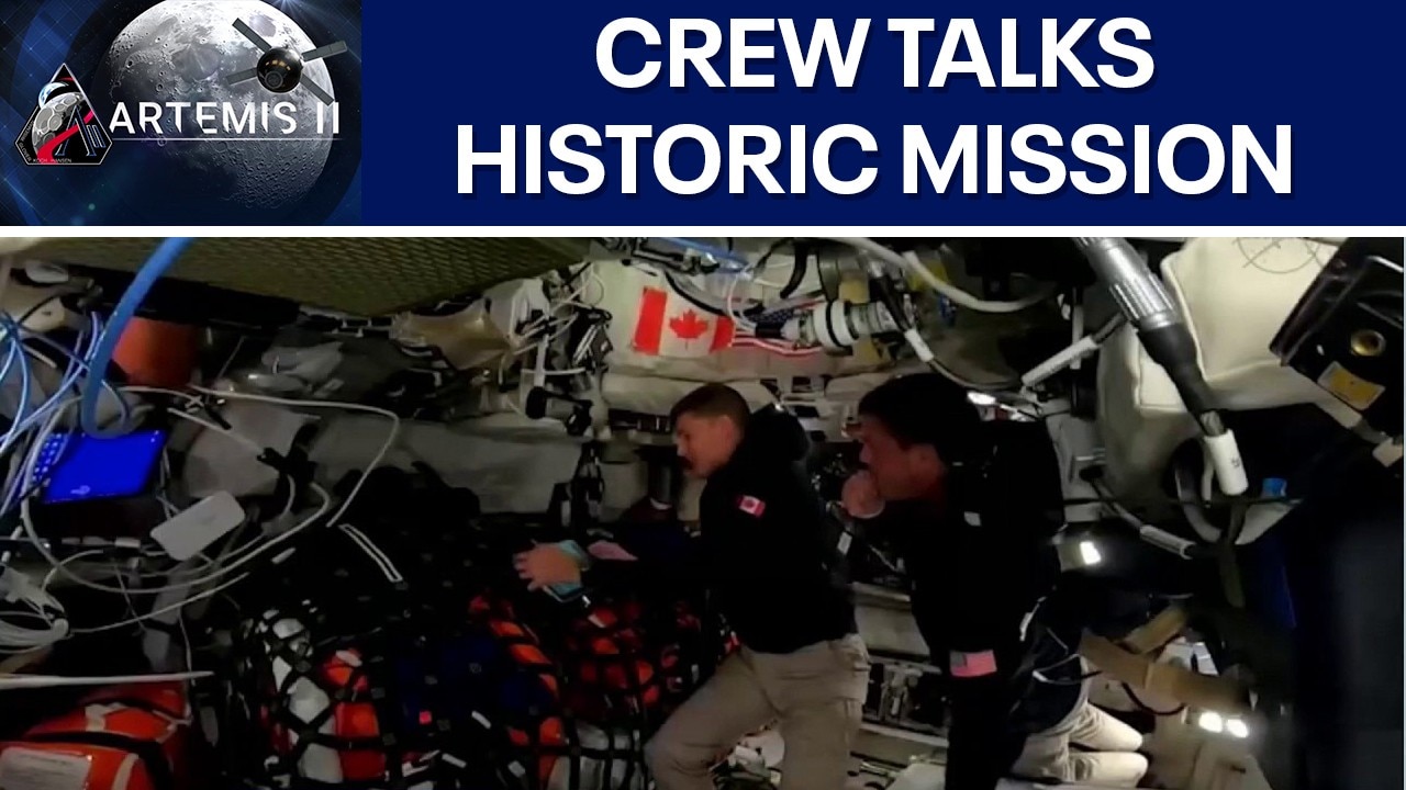 Artemis II crew talks about historic moon mission