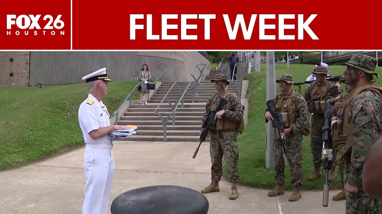 Flag delivered for Fleet Week Houston