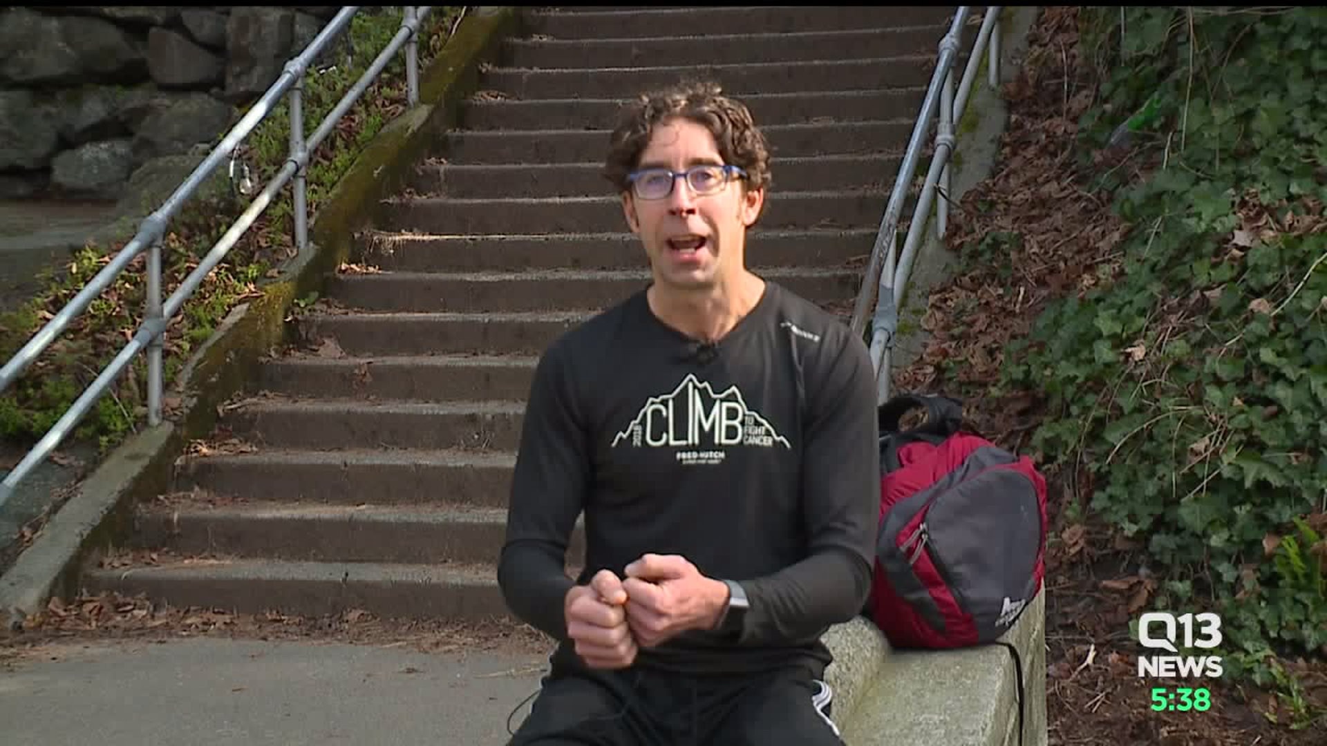 Man trains for Everest climb with 80 lbs of granite on his back