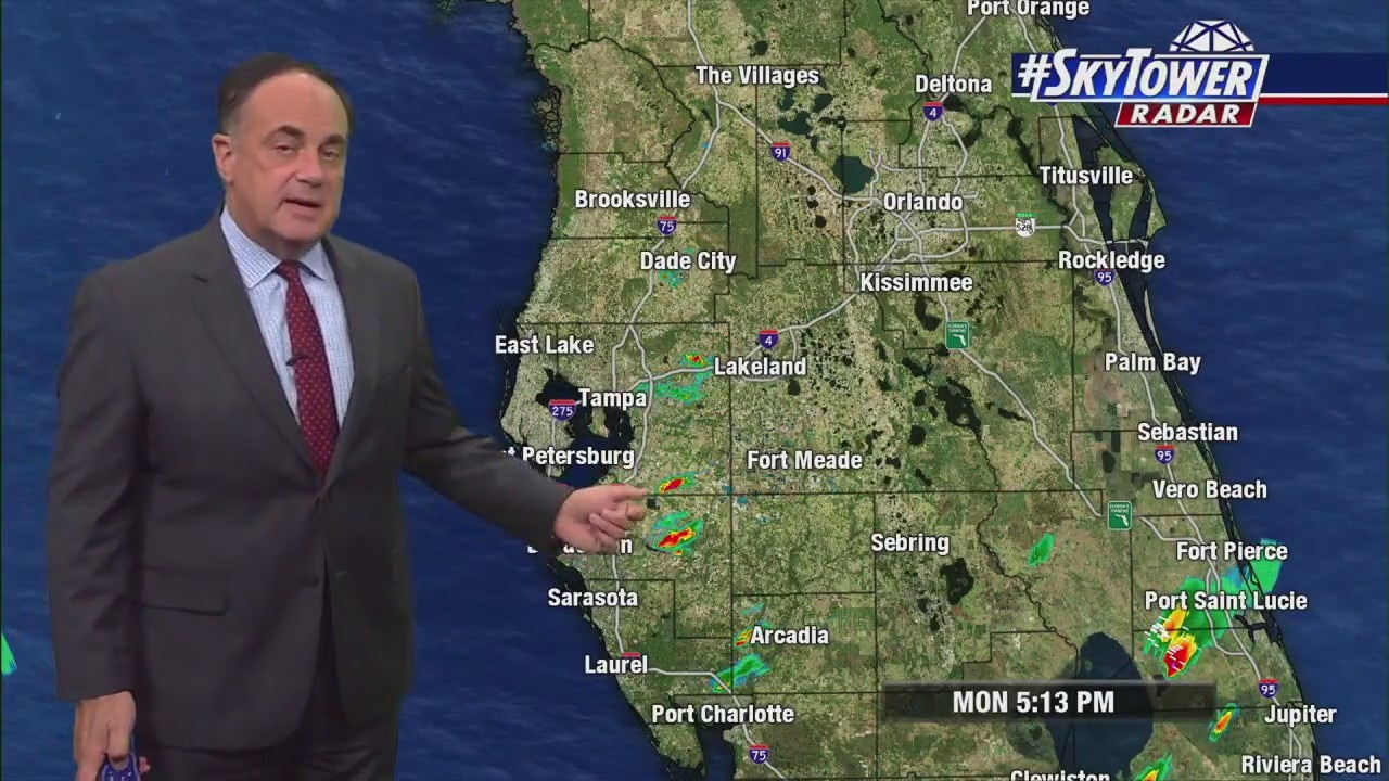 Monday evening forecast