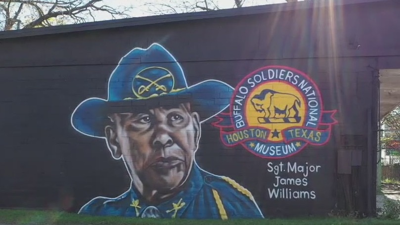 Mural honors Houston man who is last living Buffalo Soldier