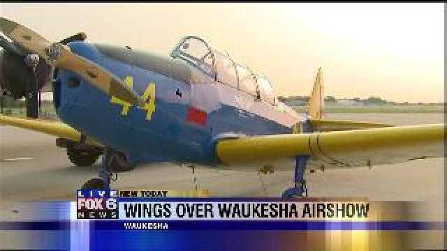 Laura checks out Wings Over Waukesha Airshow