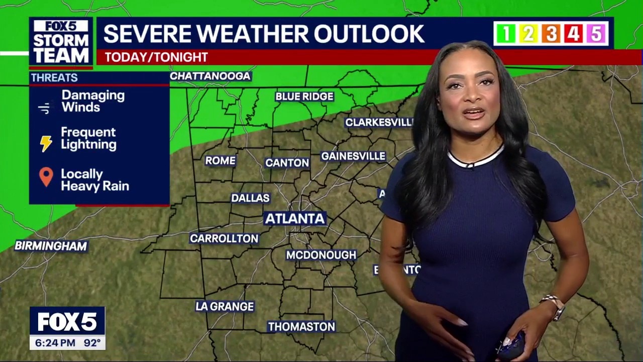 Saturday evening weather forecast