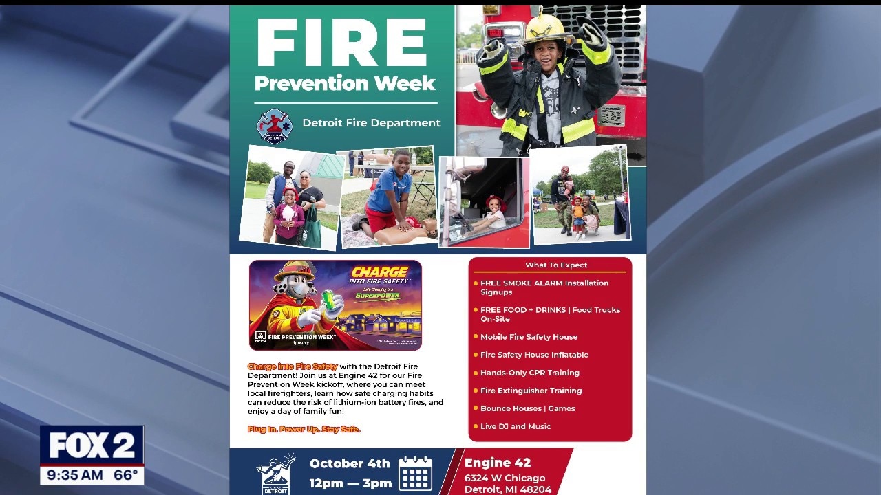Detroit Fire Department marks fire prevention week