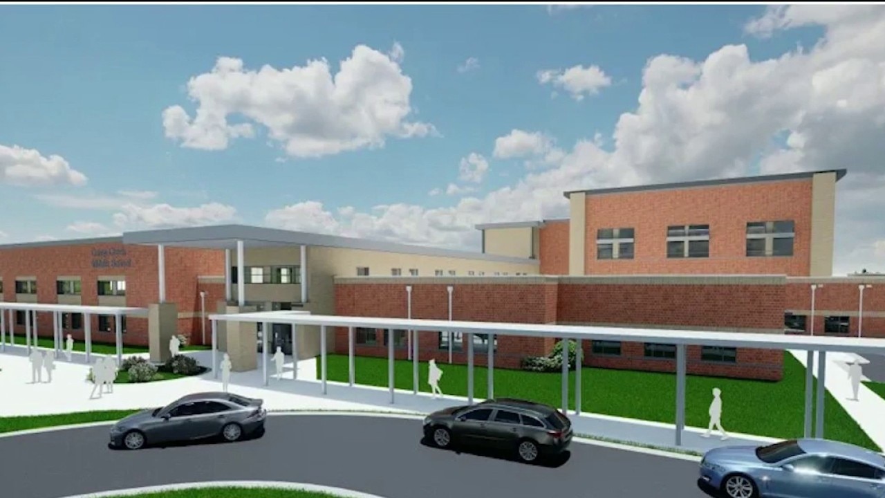 New Camp Creek Middle School being built