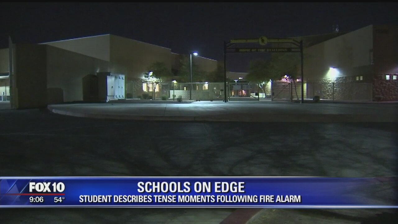 ON EDGE: Student at local school describes tense moments following fire alarm