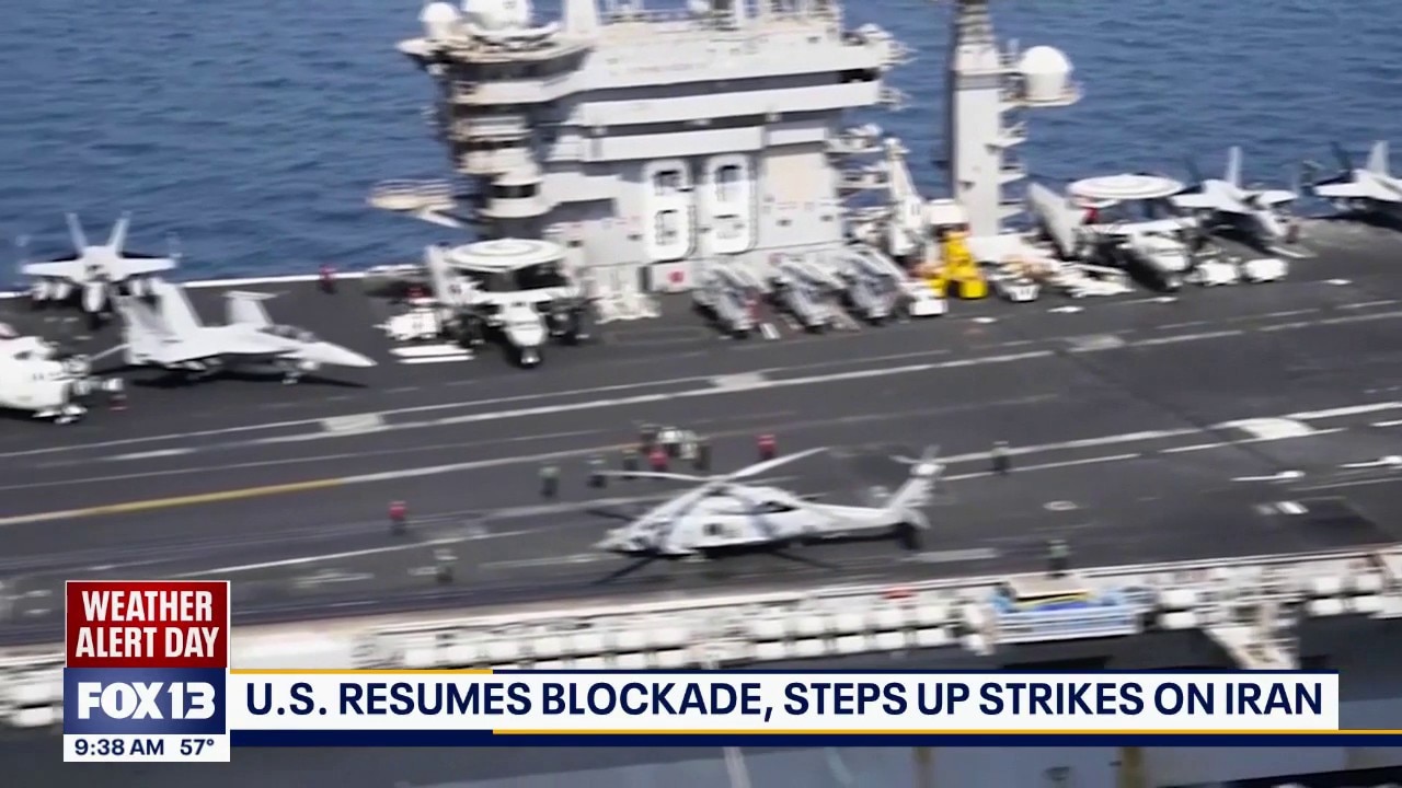 US resumes blockade