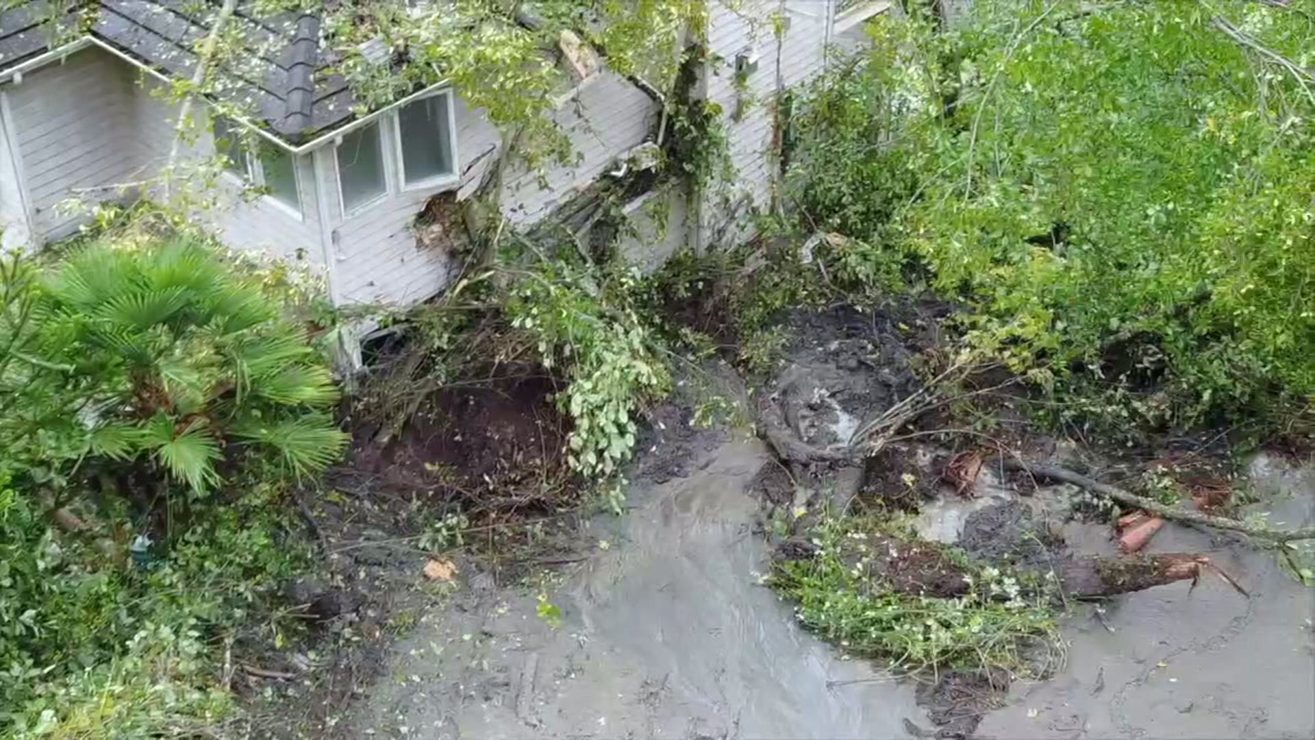 Drone Footage Edmonds Mud Slide