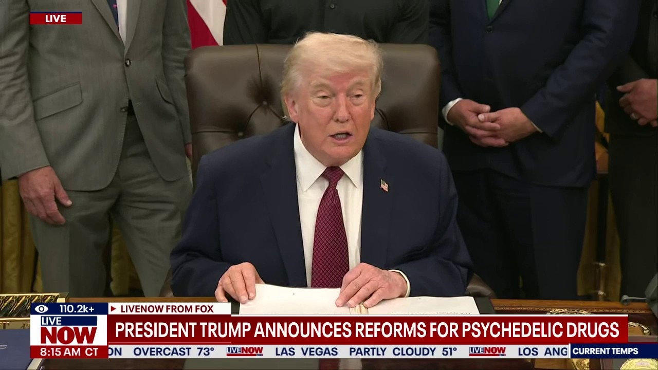 Trump signs executive order from White House