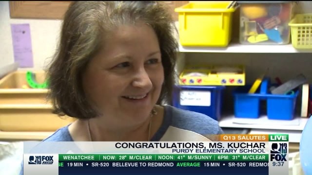 Q13 Salutes Ms. Kuchar at Purdy Elementary School