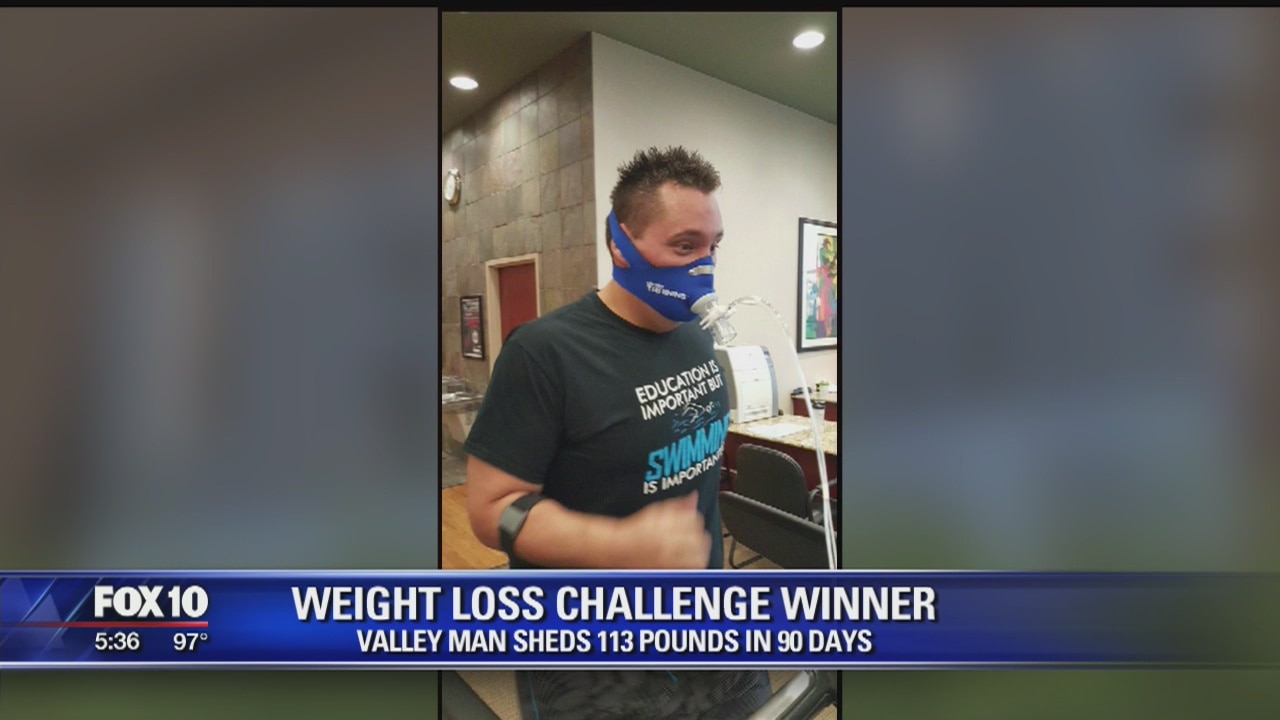 Man loses 113 pounds in 3 months, wins contest