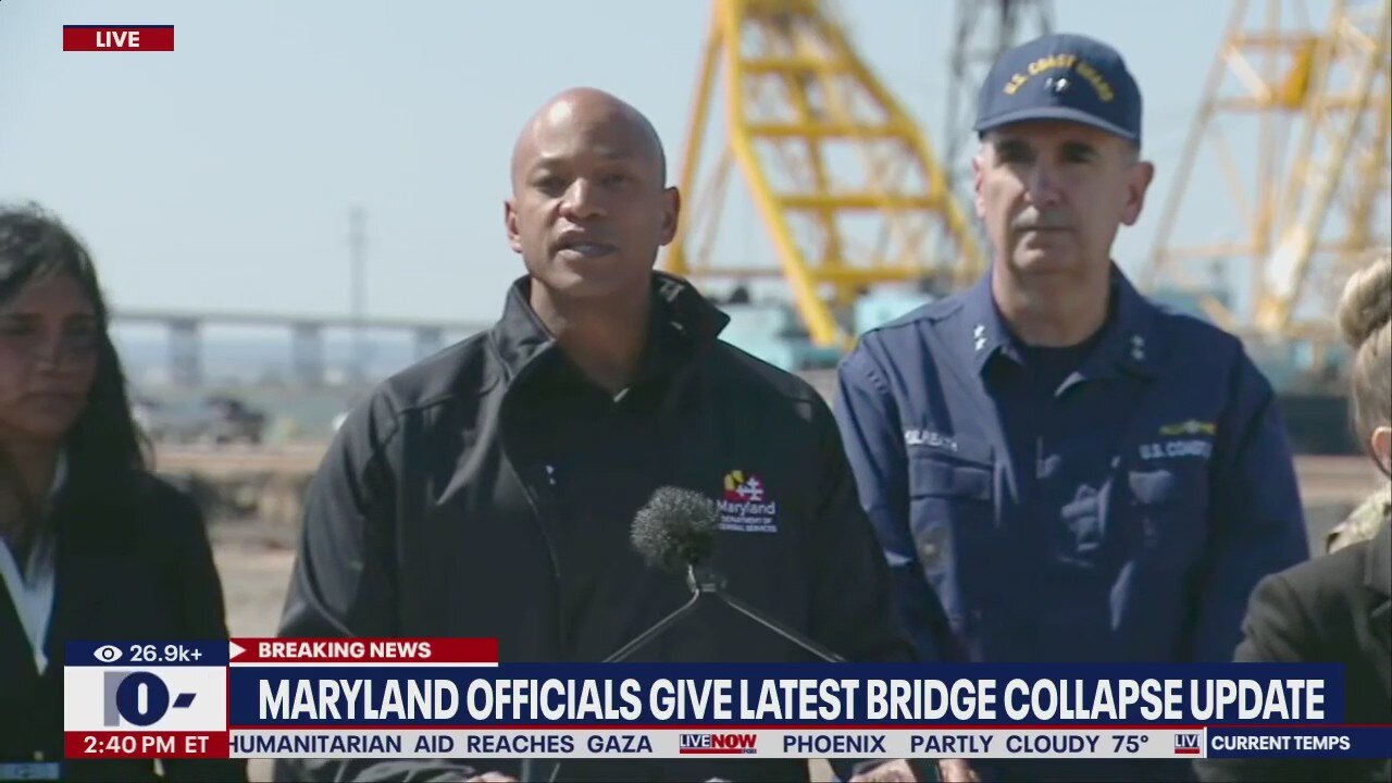 Maryland officials give update on bridge