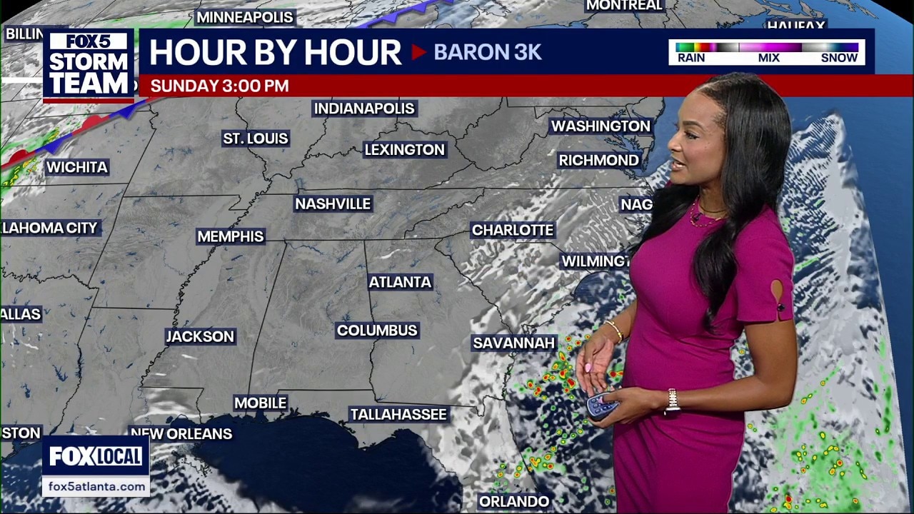 Saturday evening weather forecast