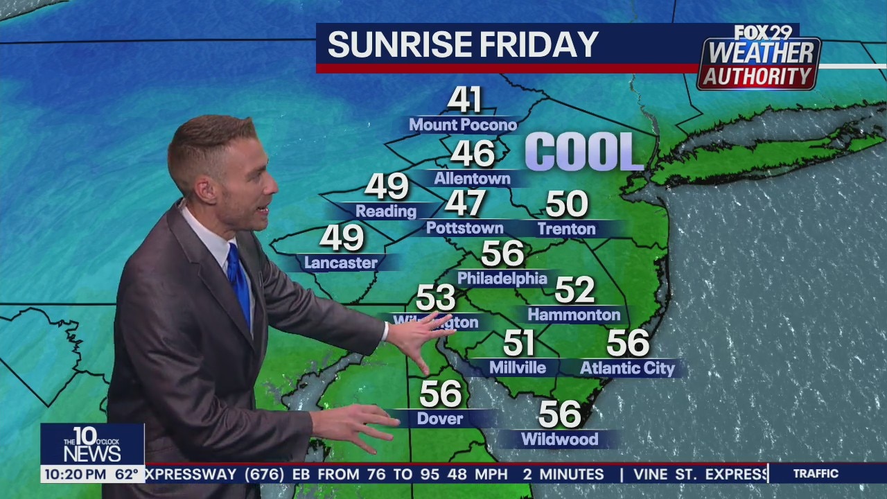 Weather Authority: 10 p.m. Thursday forecast