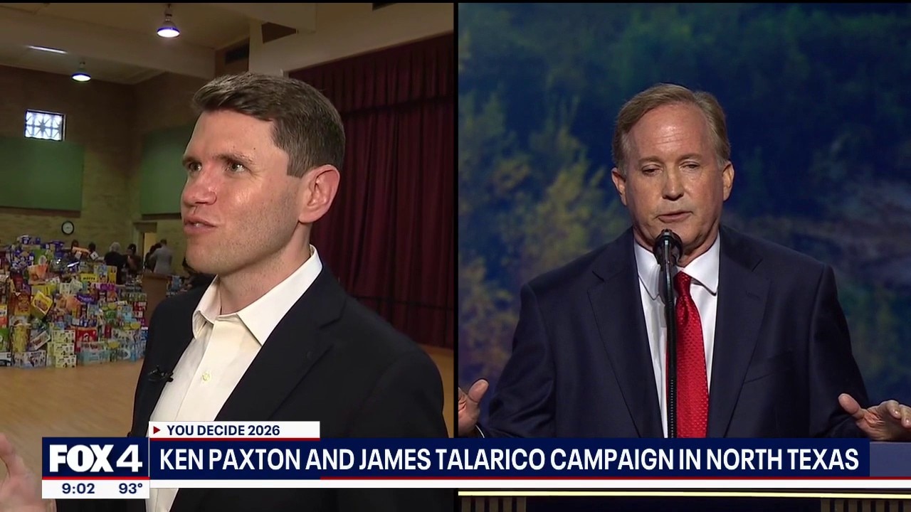 Paxton, Talarico campaign in North Texas during GOP midterm