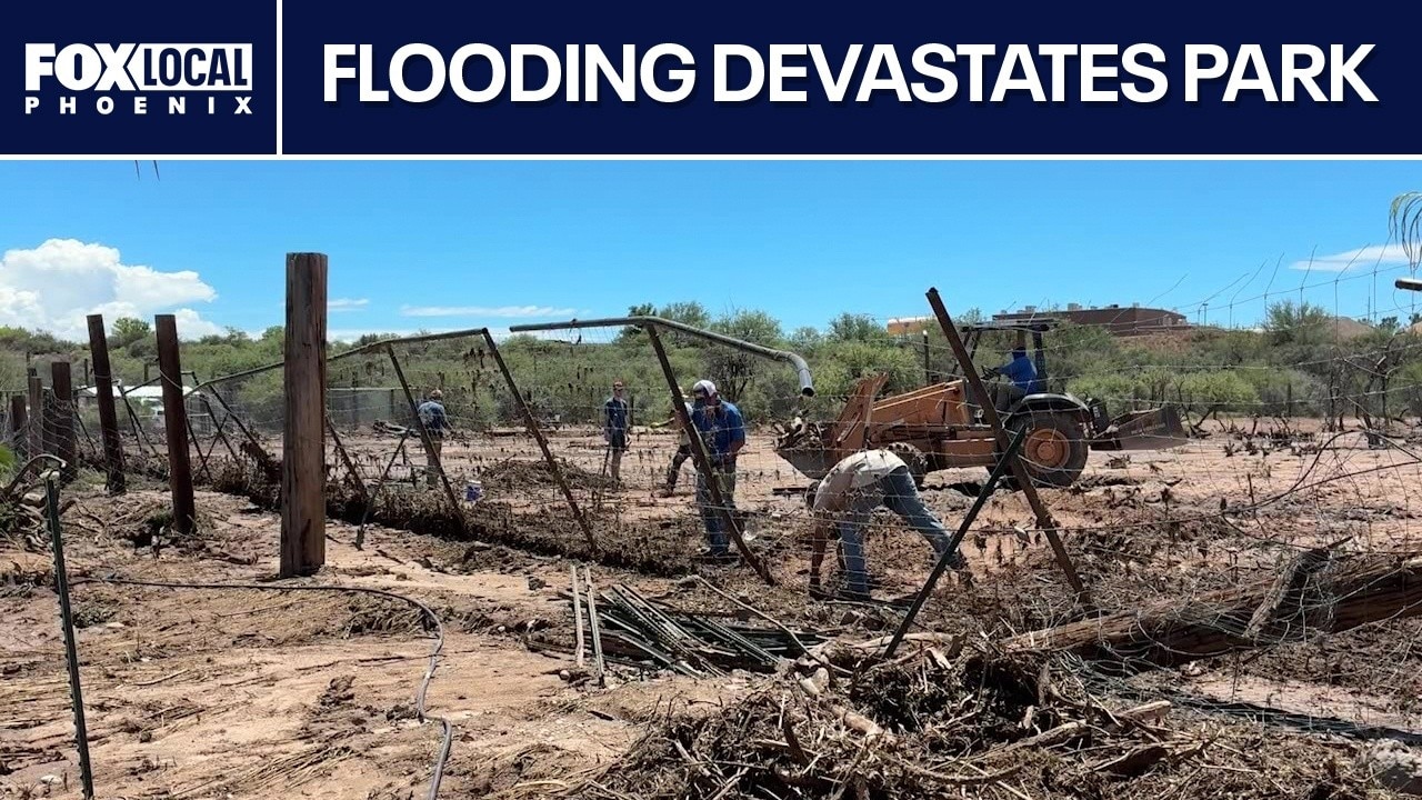 Flooding damages Out of Africa Wildlife Park