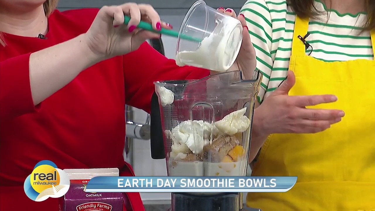 Earth Day Smoothie Bowls; Happy Place Cooking Space