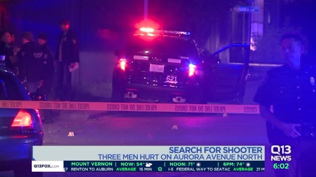 Three men shot in north Seattle