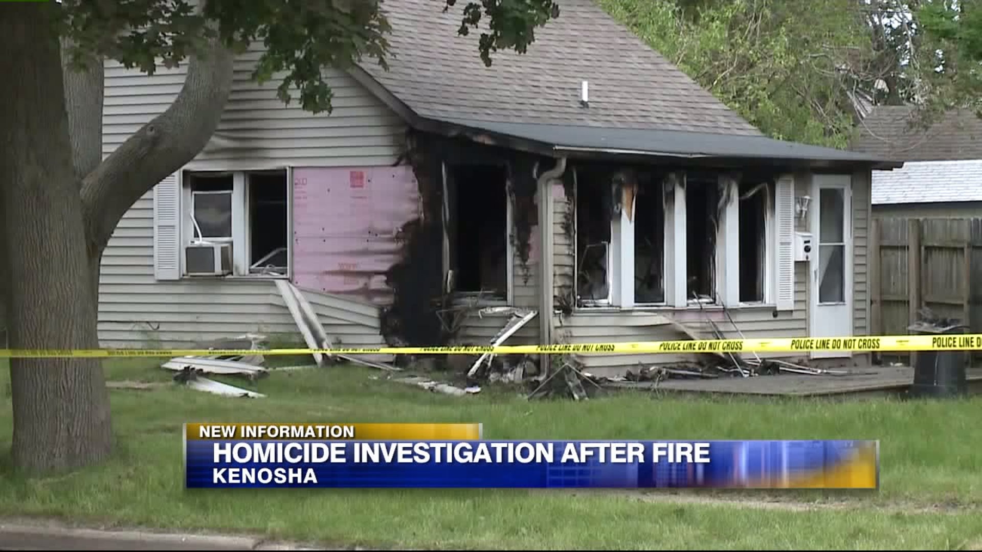 Homicide investigation after Kenosha fire