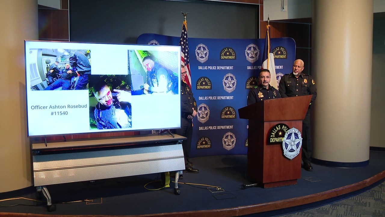 Dallas officer attacked during traffic stop | FULL