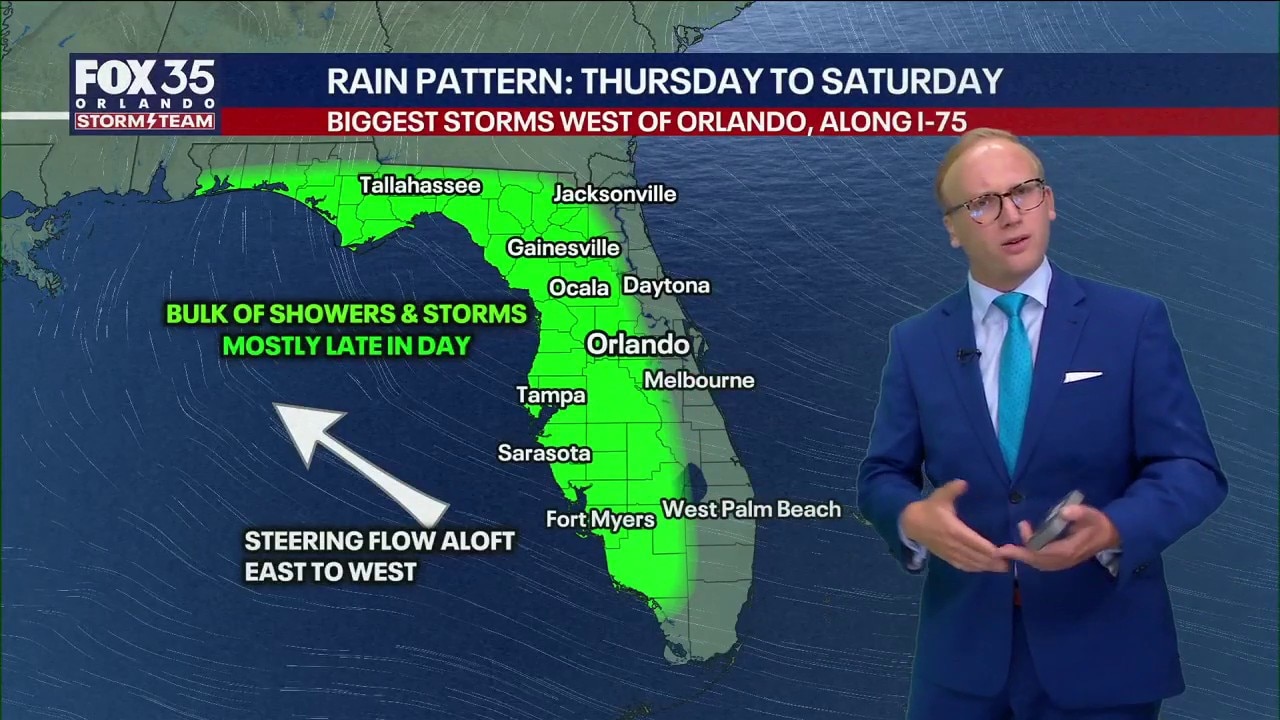 Orlando Weather Forecast: High rain chances rest of the week