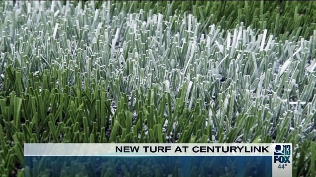 New turf at CenturyLink Field