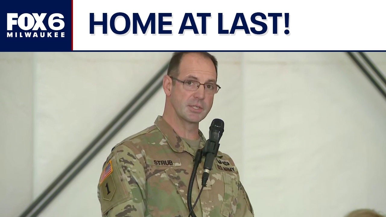 Wisconsin Army National Guard troops return home