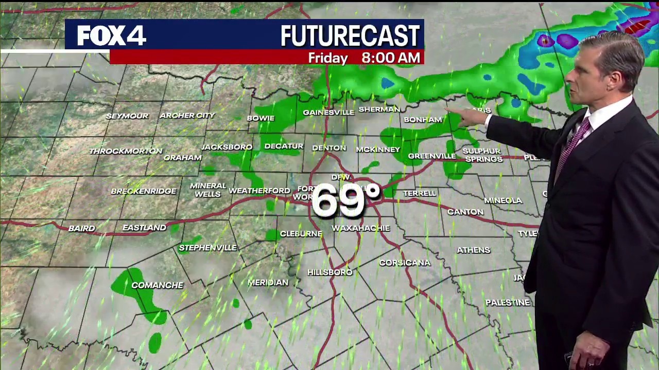 Dallas weather: Apr. 22 evening forecast