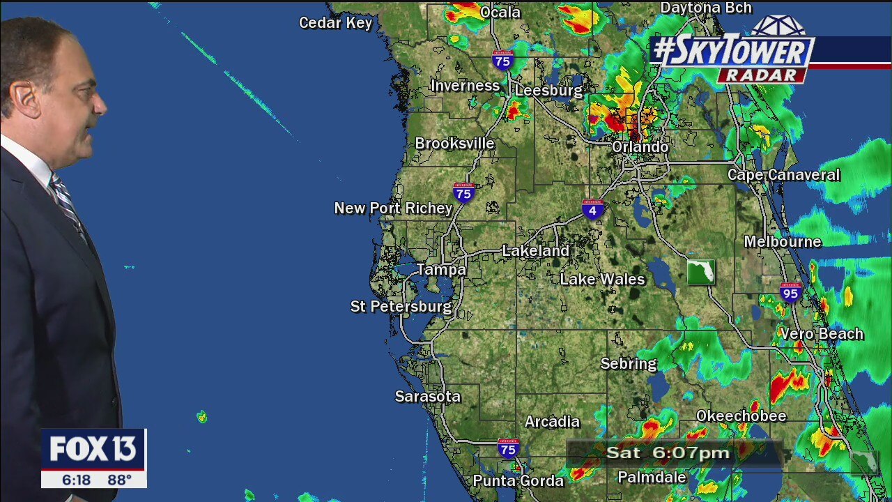 Saturday evening forecast