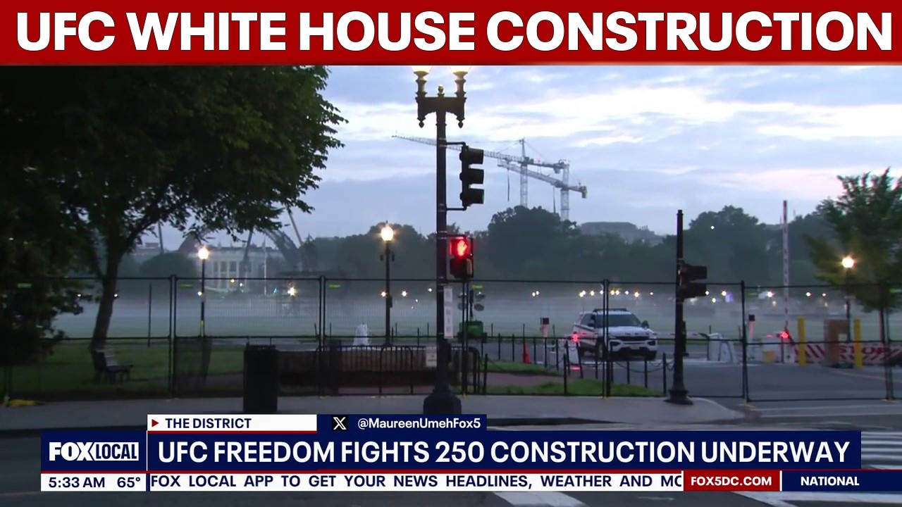 UFC Freedom Fights 250 construction underway