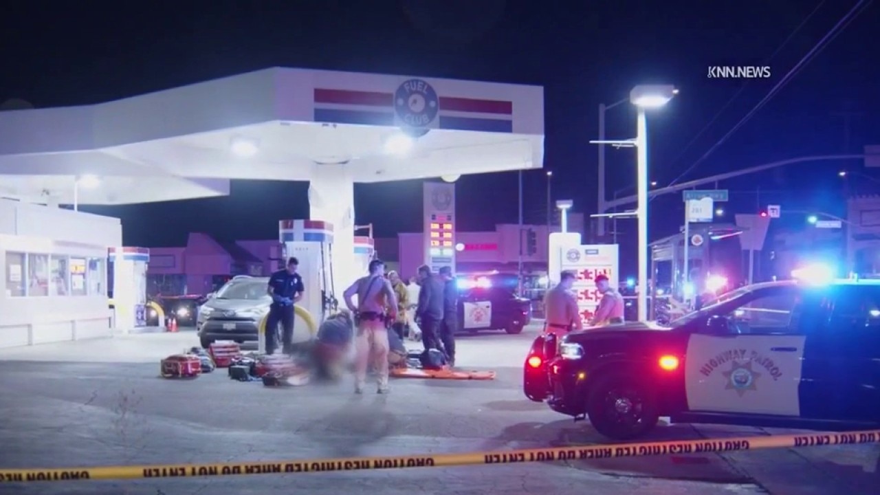 Pursuit ends in fatal shooting at Covina gas station