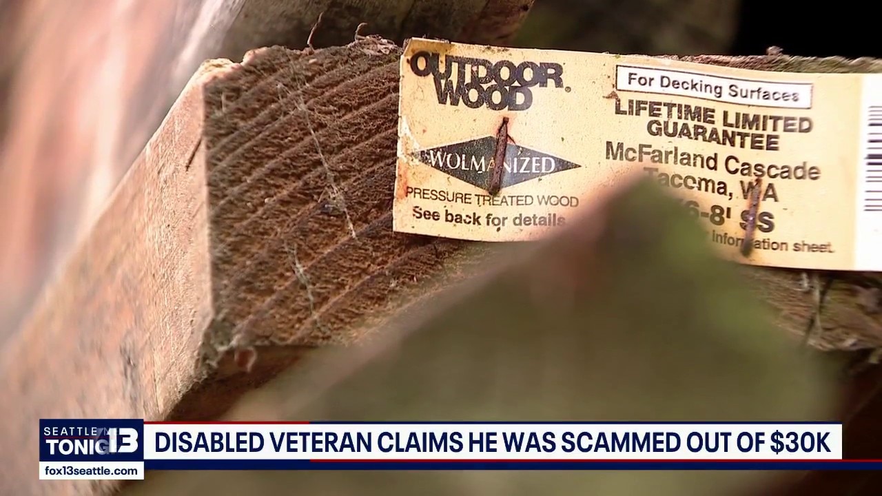 Fircrest veteran says contractor took $30K, never finished work