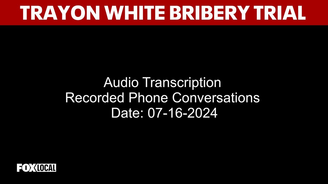 Trayon White Federal Bribery Trial: Recorded Phone Call | 7/16/2024